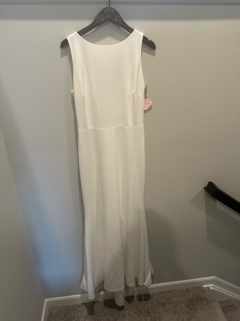 Sleeveless White Wedding Maxi Dress